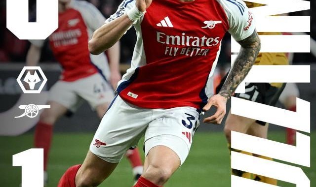 开云app-【英超】十人狼队0比1十人阿森纳，卡拉菲奥里进球